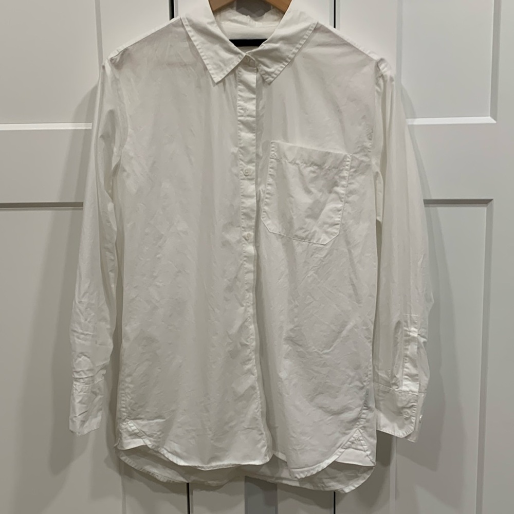 Jenni Kayne Button Down Boyfriend Shirt White Size Small